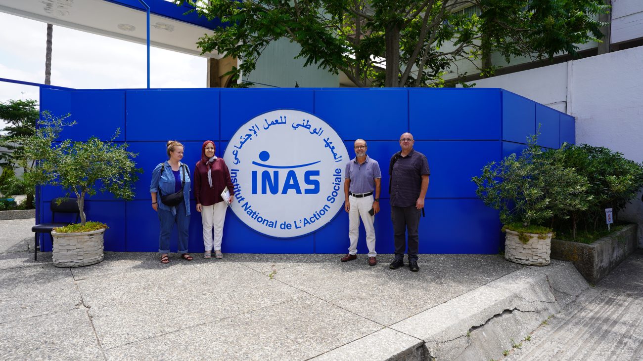 اجتماع مع معهد العمل الاجتماعي في بروكسيل حول دراسة سبل التعاون بين المؤسستين